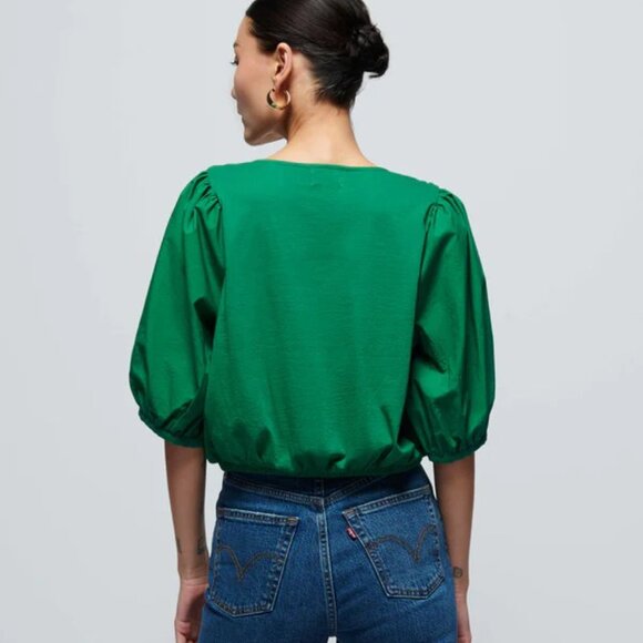 Nation Ltd Charlene Top In Verdant Green Size Large - Picture 3 of 9